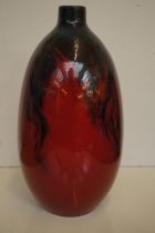 Large Royal Doulton flambe vase 1622