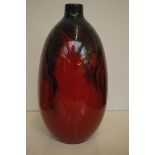 Large Royal Doulton flambe vase 1622