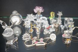 Collection of mainly Swarovski crystal