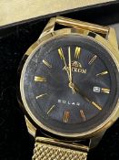 Astron solar wristwatch with box & papers