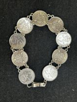 Coin bracelet - earliest coin 1909, latest coin 19