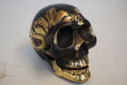 Bronze skull