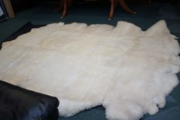 Genuine 5 skin sheep skin rug 240 cm x 190 cm