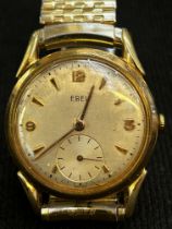 An early Ebel wristwatch with sub second dial at 6