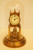 Late victorian Gustav Becker anniversary clock wit