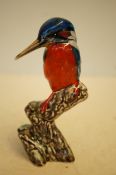 Anita Harris kingfisher signed in gold