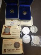 Collection of coins to include Maria Theresa, vict