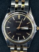 Sekonda day/date wristwatch with box & papers
