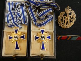 2 German cross of honour mothers medals in origina