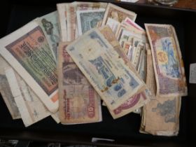 Large collection of early foreign bank notes