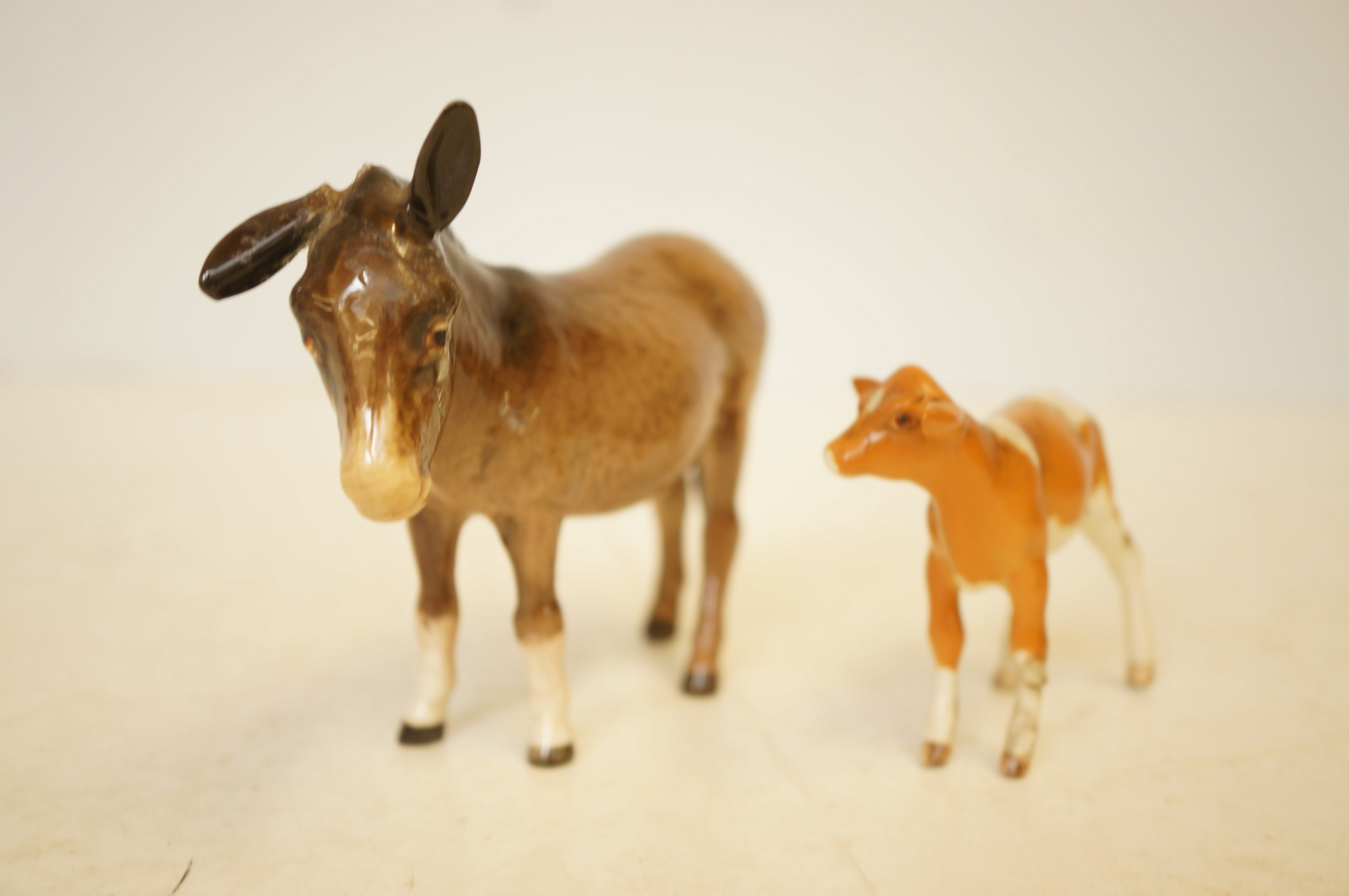 Beswick donkey & Beswick calf (both A/F)