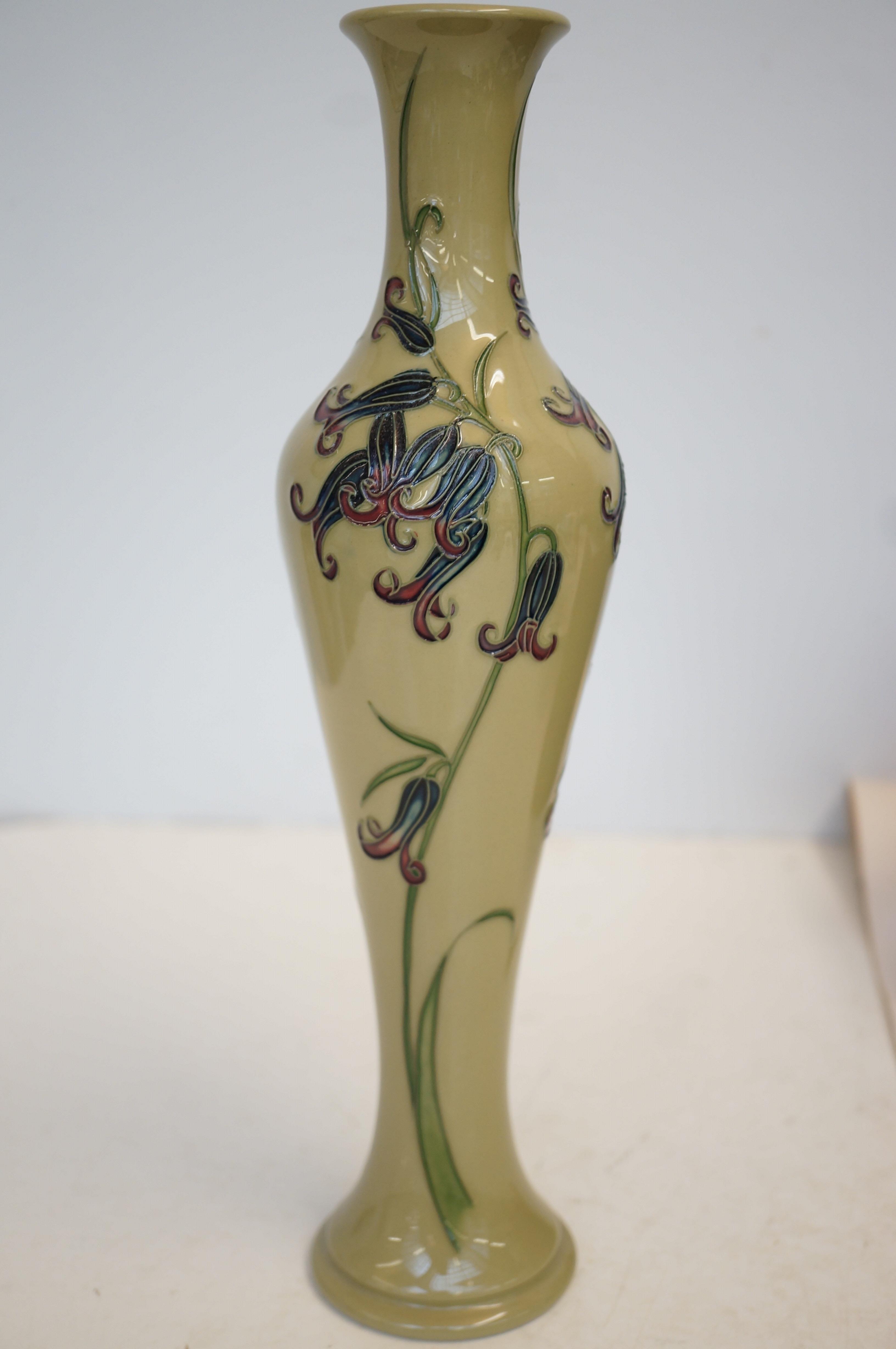 Moorcroft bluebell vase 2009 Height 12''