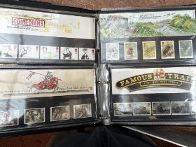 First day cover album - 13 double sided pages with