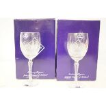 4x Edinburgh crystal wine glasses Height 22 cm