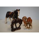 Collection of ceramic animals