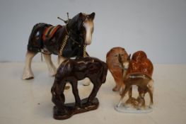 Collection of ceramic animals