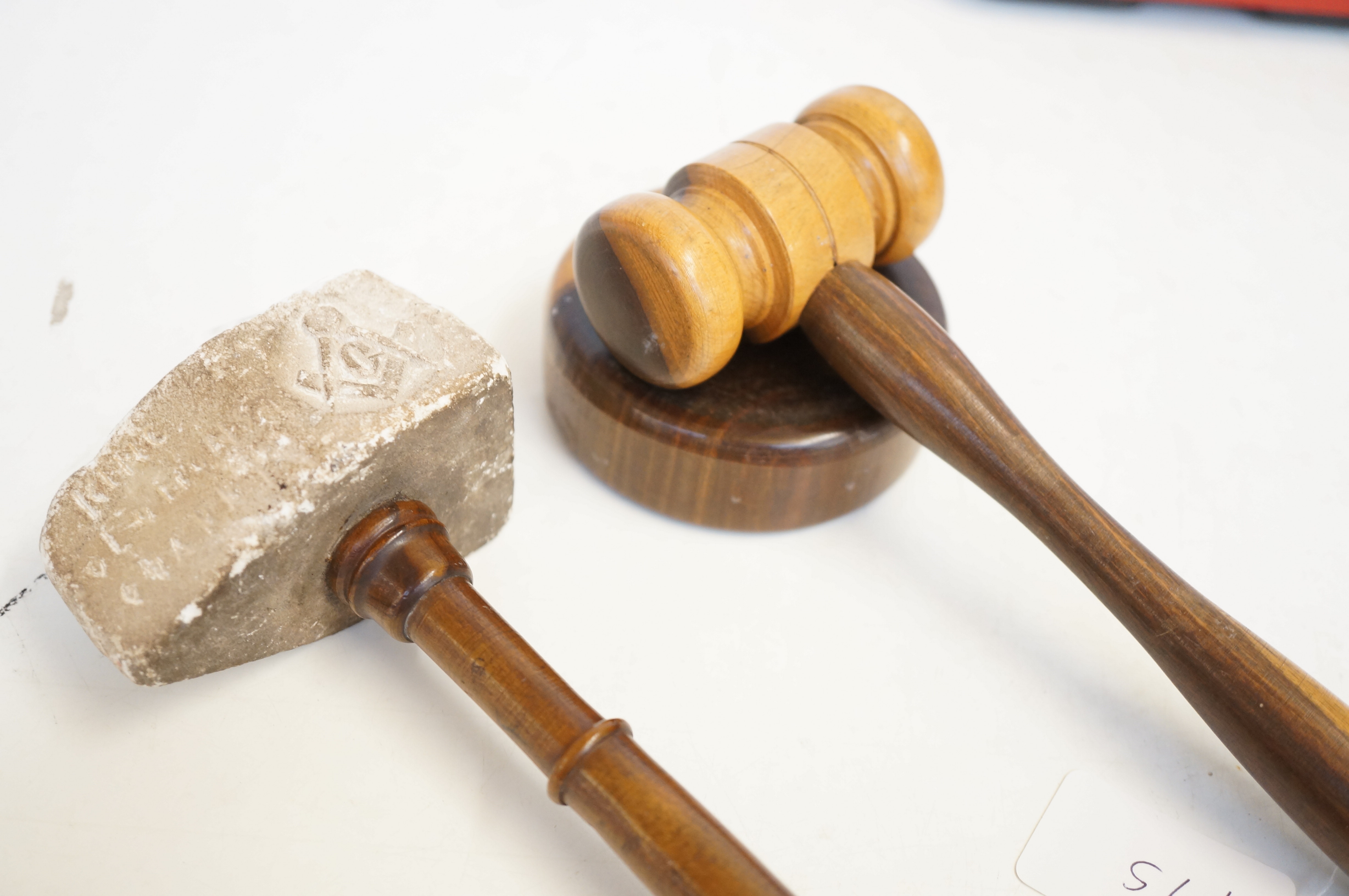 Auctioneer gavel & masonic gavel