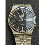 Seiko 5 automatic wristwatch with tag