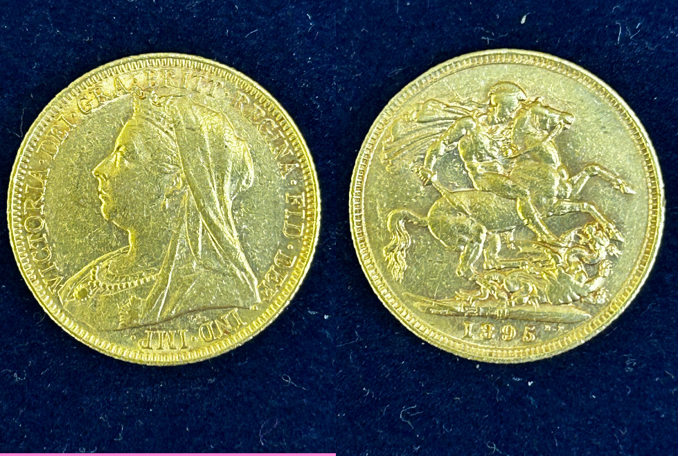 1895 Full sovereign Melbourne mint