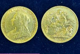 1895 Full sovereign Melbourne mint