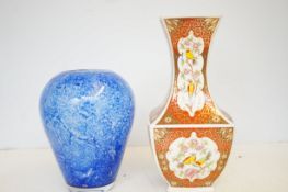 Art glass vase & oriental style vase
