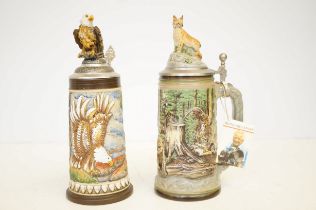 Limited edition hand painted stein by Armin Bay to