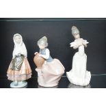 Lladro & 2x Zaphir figures