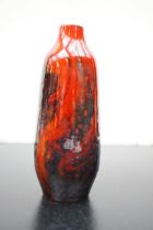 Royal Doulton flambe veined vase