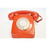 Retro red telephone