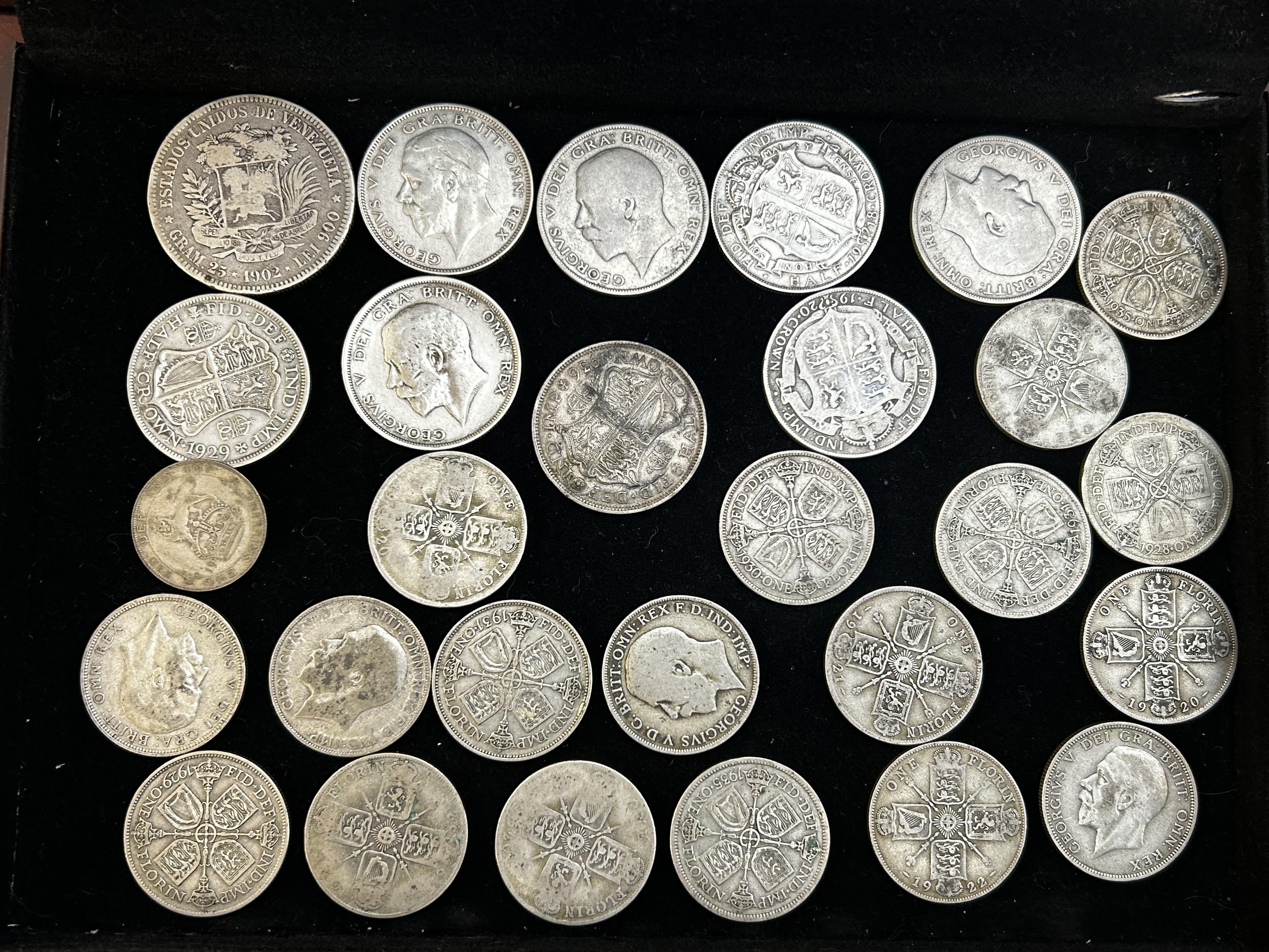 Collection of early half crowns & florins