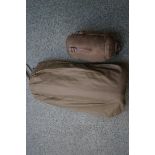 Military blow up bed & sleeping bag