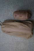 Military blow up bed & sleeping bag