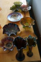 Collection of carnival glass - 11 pieces