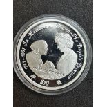 1997 10 dollar republic of sierra leone silver coi