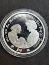 1997 10 dollar republic of sierra leone silver coi