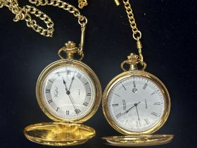 2 Pocket watches with albert chains