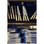 Mappin & Webb cased flatware