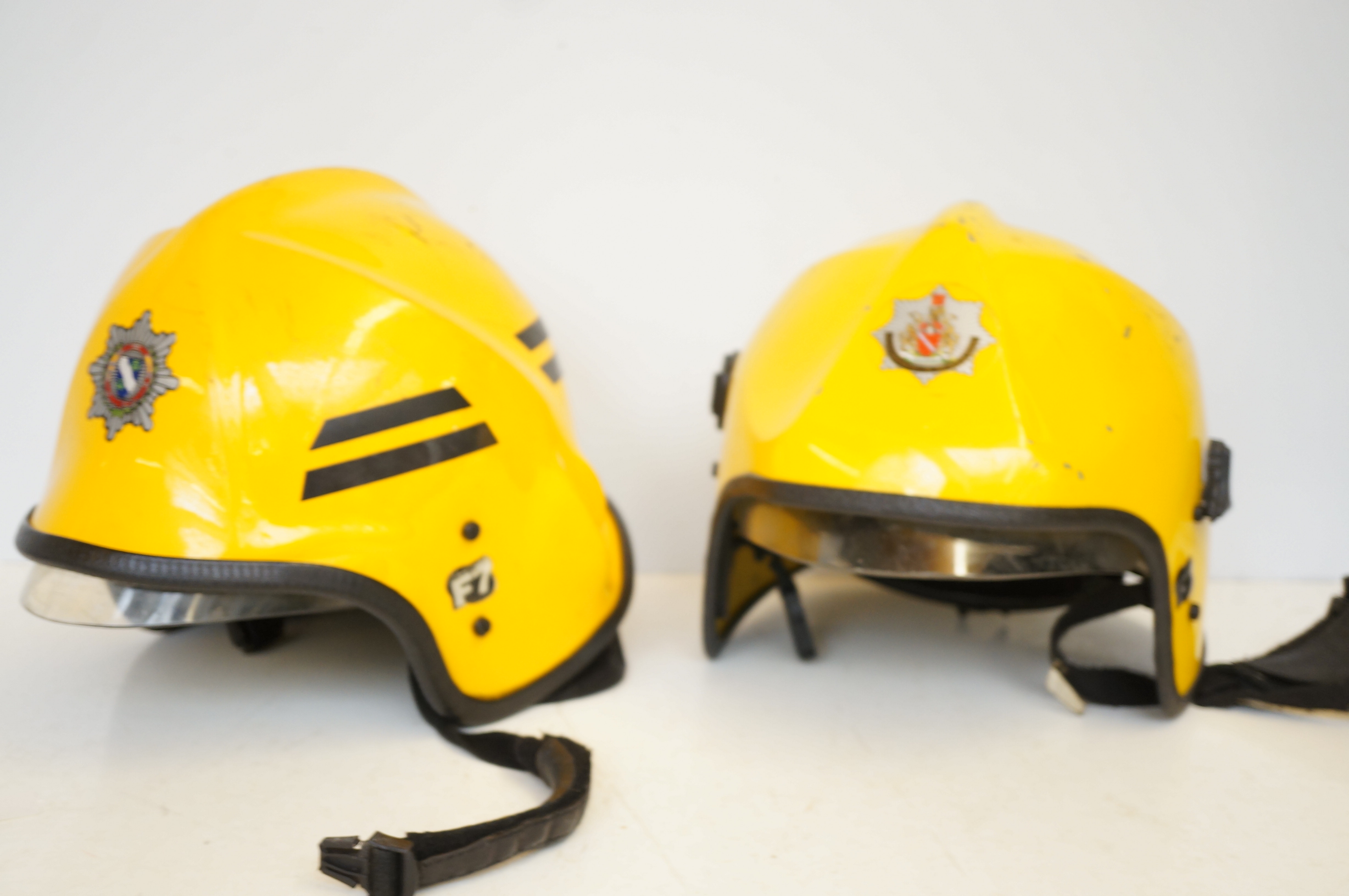 Greater manchester fire & rescue service x2 helmet