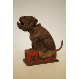 Cast iron dog money box