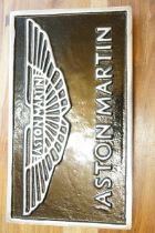Aluminium Aston Martin wall plaque
