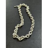 18'' Silver chocker neck chain