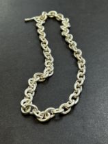 18'' Silver chocker neck chain