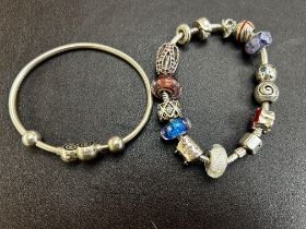 Chamilia bangle & 1 Chamilia bracelet