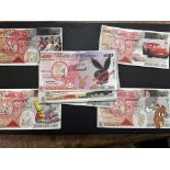 Large collection of 18 comedy 50 pound notes with
