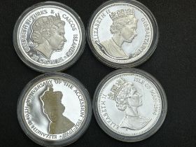 4 Silver proof coins