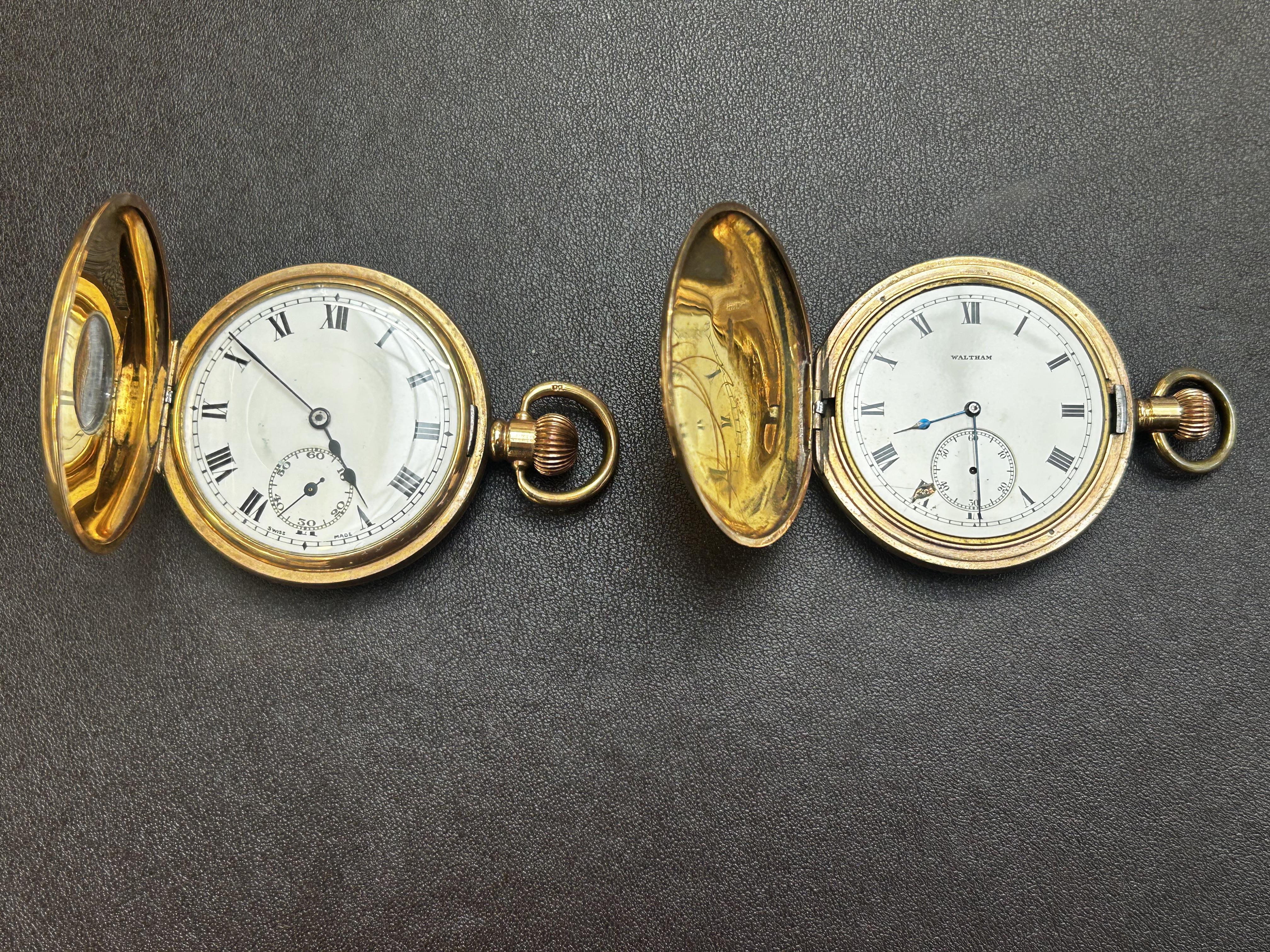 Waltham pocket watch & 1 other