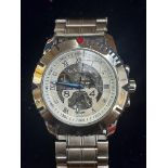 Large oversize Skelton wristwatch