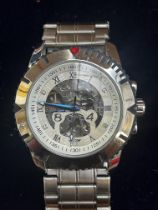 Large oversize Skelton wristwatch