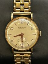 9ct Gold case winegartens London E.C2 vintage wris