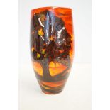 Anita Harris sycamore tree vase signed in gold
